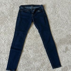 Dark wash lucky skinny jeans